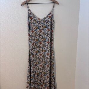 Natural Life Madi Long Maxi Bohemian Floral Slip Dress Size S
